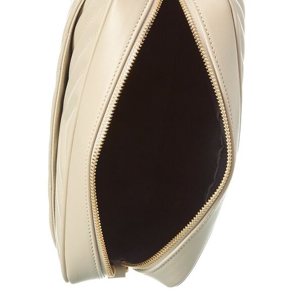 Saint Laurent Lou Monogram Leather Camera Bag, White - Picture 4 of 6